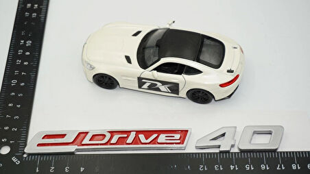 DK Tuning eDrive 40 Bagaj Gri Kırmızı Yeni Nesil Yazı Logo Bmw İle Uyumlu