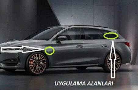 DK Tuning Seat Cupra Logo Kelebek Cam Çamurluk Yanı SB Amblem Arma Seti