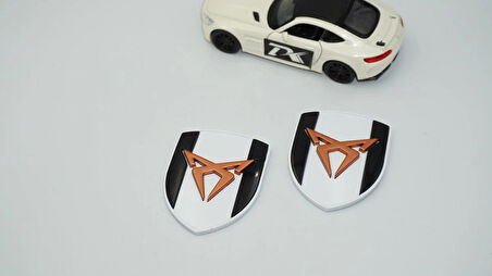 DK Tuning Seat Cupra Logo Kelebek Cam Çamurluk Yanı SB Amblem Arma Seti