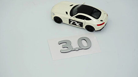 DK Tuning 3.0 Gri Bagaj Yazı Logo 2001 2010 Jaguar İle Uyumlu