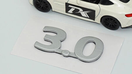 DK Tuning 3.0 Gri Bagaj Yazı Logo 2001 2010 Jaguar İle Uyumlu