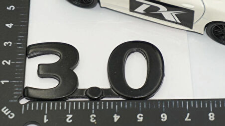 DK Tuning 3.0 Bagaj Siyah Yazı Logo 2001 2010 Jaguar İle Uyumlu