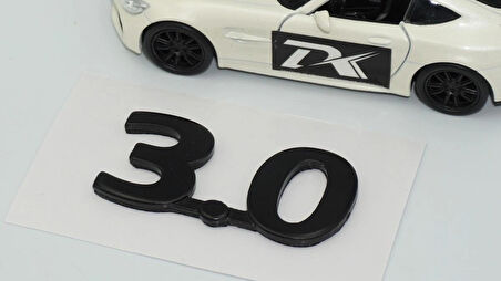 DK Tuning 3.0 Bagaj Siyah Yazı Logo 2001 2010 Jaguar İle Uyumlu