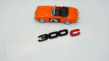 DK Tuning 300C Bagaj Kırmızı Siyah Logo Arma Yazı Chrysler İle Uyumlu