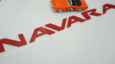 DK Tuning Navara Kırmızı Abs Ön Kaput Ve Bagaj Yazı Nissan İle Uyumlu