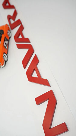 DK Tuning Navara Kırmızı Abs Ön Kaput Ve Bagaj Yazı Nissan İle Uyumlu