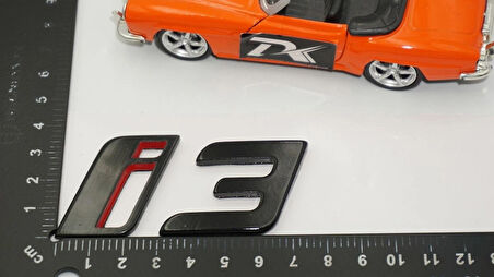 DK Tuning Yeni i3 Bagaj Siyah Kırmızı ABS Yazı Logo Bmw İle Uyumlu