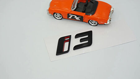 DK Tuning Yeni i3 Bagaj Siyah Kırmızı ABS Yazı Logo Bmw İle Uyumlu