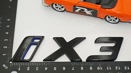 DK Tuning Yeni iX3 Bagaj Siyah Mavi ABS Yazı Logo Bmw İle Uyumlu