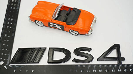 DK Tuning DS4 Bagaj Siyah ABS 3M Logo Arma Yazı Citroen İle Uyumlu