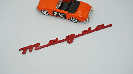 DK Tuning Mazda Japon Versiyon Kırmızı ABS Kaput Bagaj Yazı Logo Arma