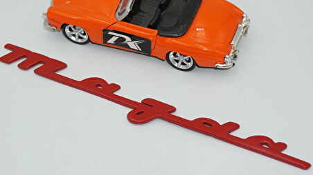 DK Tuning Mazda Japon Versiyon Kırmızı ABS Kaput Bagaj Yazı Logo Arma