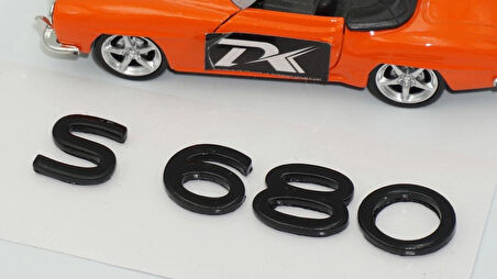 DK Tuning S680 Maybach Bagaj Siyah ABS Yazı Logo Arma