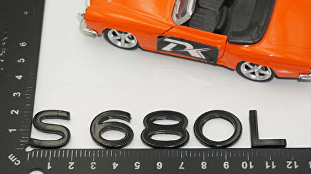 DK Tuning S680L Maybach Bagaj Siyah ABS Yazı Logo Arma