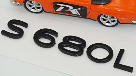DK Tuning S680L Maybach Bagaj Siyah ABS Yazı Logo Arma