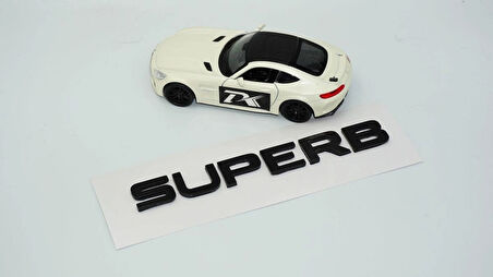 DK Tuning Skoda SUPERB Bagaj Yeni Nesil Parlak Siyah Yazı Logo Arma