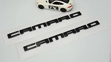 DK Tuning Camaro Çamurluk Siyah Yazı Arma Seti Chevrolet ile Uyumlu
