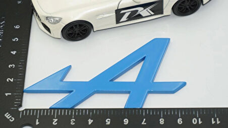 DK Tuning Alpine F1 Mavi ABS 3M Bagaj Yazı Logo Renault İle Uyumlu