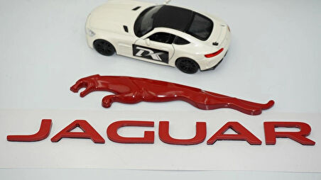 DK Tuning Jaguar Panter Kırmızı Bagaj Yazı Logo Arma Seti