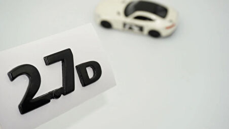 DK Tuning 2.7D Siyah ABS Bagaj Yazı Logo Arma Jaguar İle Uyumlu