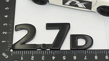 DK Tuning 2.7D Siyah ABS Bagaj Yazı Logo Arma Jaguar İle Uyumlu