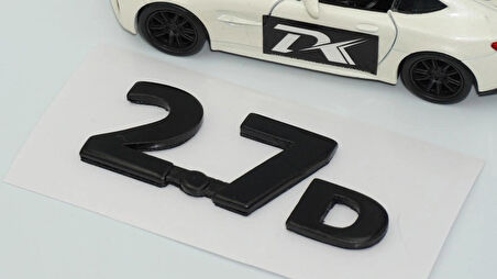 DK Tuning 2.7D Siyah ABS Bagaj Yazı Logo Arma Jaguar İle Uyumlu