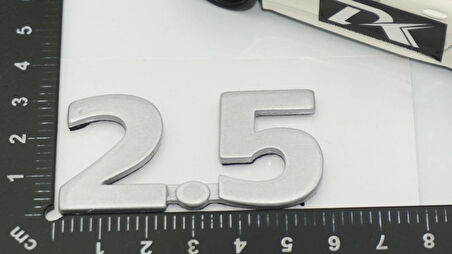 DK Tuning 2.5 Gri ABS Bagaj Yazı Logo Arma Jaguar İle Uyumlu