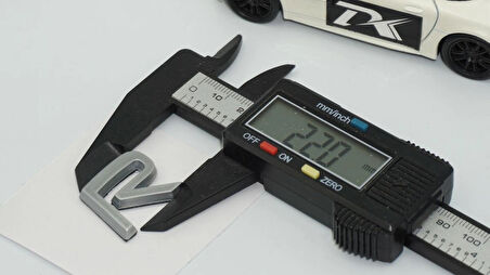 DK Tuning R Rozet Gri 2.2cm Bagaj Yazı Logo Arma Volvo ile Uyumlu