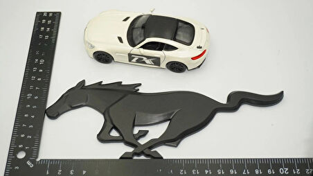 DK Tuning Ford Mustang Shelby GT Koşan At Bagaj Siyah Logo Arma