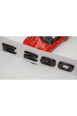 E 280 Bagaj Parlak Siyah Abs 3m 3d Yazı Logo