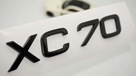 DK Tuning XC70 Siyah ABS Bagaj Yazı Logo Volvo İle Uyumlu