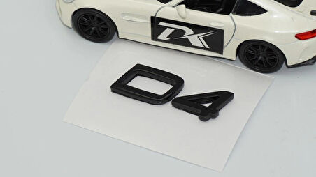 DK Tuning D4 Küçük Boy Siyah Bagaj Yazı Logo Volvo ile Uyumlu