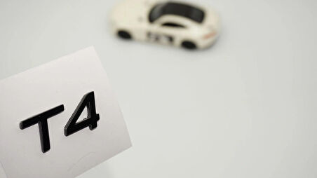 DK Tuning T4 Küçük Boy Siyah Bagaj Yazı Logo Volvo ile Uyumlu