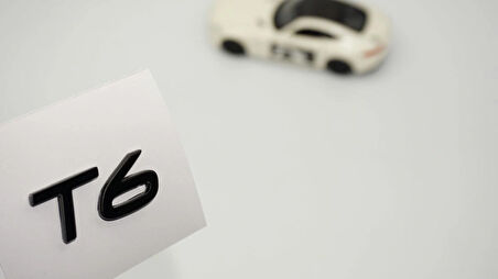 DK Tuning T6 Küçük Boy Siyah Bagaj Yazı Logo Volvo ile Uyumlu