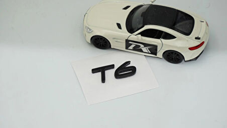 DK Tuning T6 Küçük Boy Siyah Bagaj Yazı Logo Volvo ile Uyumlu