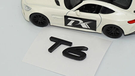 DK Tuning T6 Küçük Boy Siyah Bagaj Yazı Logo Volvo ile Uyumlu