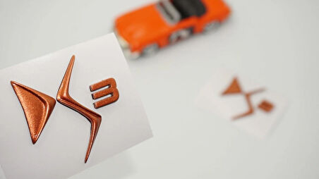 DK Tuning DS3 Çamurluk Bronz Logo Arma Yazı Seti Citroen İle Uyumlu
