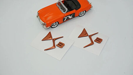 DK Tuning DS3 Çamurluk Bronz Logo Arma Yazı Seti Citroen İle Uyumlu