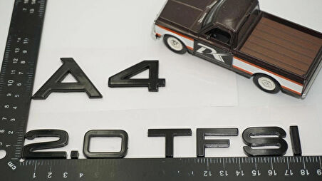 DK Tuning Audi A4 20 TFSi Parlak Siyah ABS Bagaj Yazı Logo Arma
