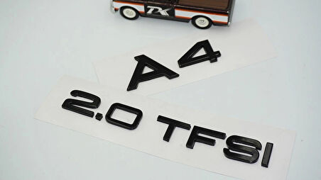 DK Tuning Audi A4 20 TFSi Parlak Siyah ABS Bagaj Yazı Logo Arma