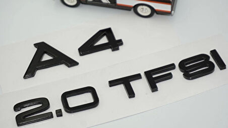 DK Tuning Audi A4 20 TFSi Parlak Siyah ABS Bagaj Yazı Logo Arma