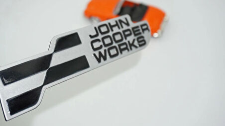 DK Tuning Mini John Cooper Works Bagaj Gri Siyah Yazı Logo Arma