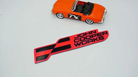 DK Tuning Mini John Cooper Works Bagaj Pembe Siyah Yazı Logo Arma