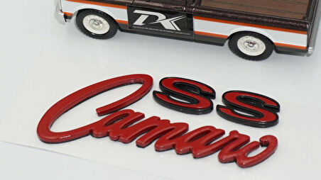 DK Tuning SS Camaro Kırmızı Yazı Logo Arma Chevrolet ile Uyumlu