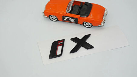 DK Tuning iX Bagaj Kırmızı Siyah ABS 3M Yazı Logo Arma Bmw İle Uyumlu