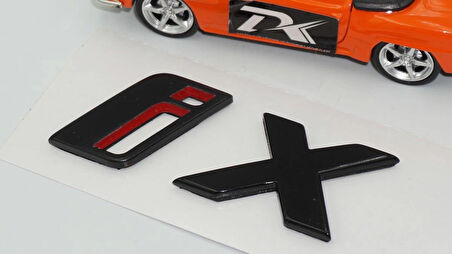 DK Tuning iX Bagaj Kırmızı Siyah ABS 3M Yazı Logo Arma Bmw İle Uyumlu