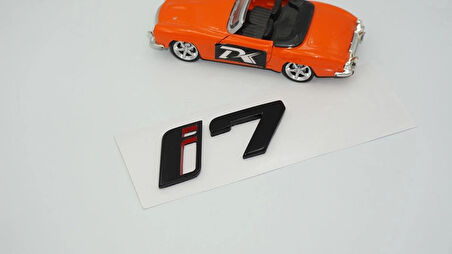 DK Tuning Yeni i7 Bagaj Siyah Kırmızı ABS Yazı Logo Bmw İle Uyumlu