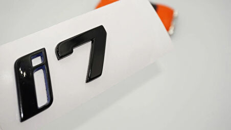 DK Tuning Yeni i7 Bagaj Siyah Mavi ABS Yazı Logo Bmw İle Uyumlu