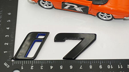 DK Tuning Yeni i7 Bagaj Siyah Mavi ABS Yazı Logo Bmw İle Uyumlu