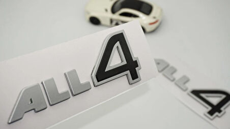 DK Tuning ALL4 Siyah Gri Kapı Yazı Logo 2 Li Set Mini Cooper İle Uyumlu